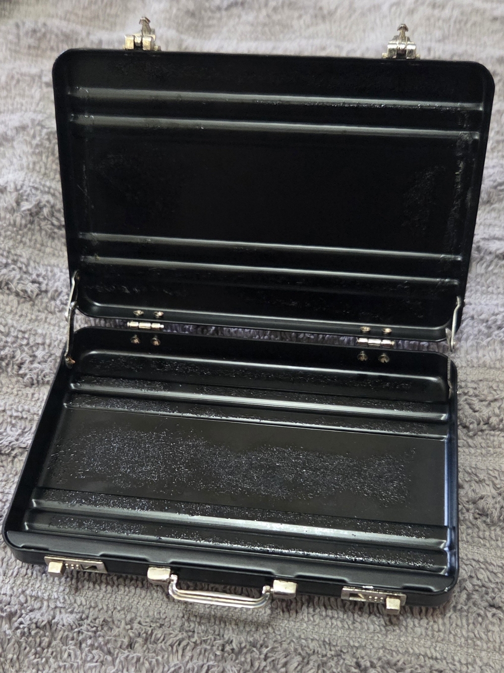 Miniature hardback briefcase 1/6 scale business card holder